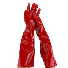 Waterproof, high temperature, acid and alkali resistant, oil splash resistant rubber gloves, boiling water heat insulation, industrial grade thickening and lengthening
