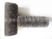 信大工厂直销150*32平型滚筒钢丝轮 0.15不锈钢丝除锈打磨抛光轮