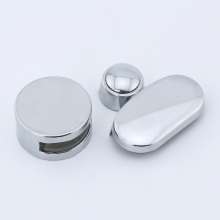 Zinc alloy round oval fixing clip glass mirror fixing bracket bathroom bathroom mirror fixing accessories