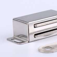 超强磁不锈钢磁吸大中小号不锈钢磁夹不锈钢柜吸柜门磁碰