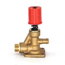55/58 type high pressure washer repair parts car washer pump head pressure regulating valve iron four-hole pressure regulating valve