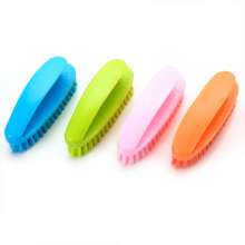 糖果色熨斗形洗衣刷 软毛鞋刷简约日式清洁刷 多功能塑料带柄板刷