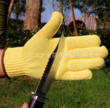 耐高温手套芳纶虎口加强 短袖隔热手套5级汽车制造玻璃切防割  手套 防割手套