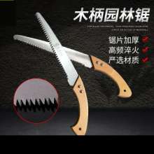 The source manufacturer's wooden handle garden saw uses a 65 manganese steel saw blade with a thickness of 1.2 after a plane drawing and the brightness is like a mirror.