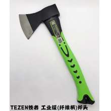 TEZEN 铁者 (TZ-D301) 工业级 (纤维柄)55#钢斧 斧头 纤维柄斧头,斧头  TPR柄斧头 户外多功能精钢斧 小斧头消防斧砍树伐木斧 砍骨斧 短柄