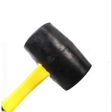Manufacturer Plastic-coated black rubber hammer, leather hammer, leather hammer for home improvement and floor covering, leather hammer