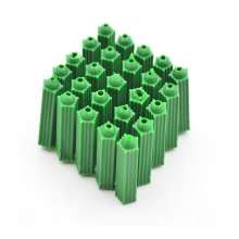厂家直销塑料膨胀管 6厘盒装绿色全新料连体胀管 8厘6MM胶塞胶粒  膨胀螺丝胶粒