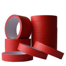 Seven medium red masking paper, decoration, masking, decoration, easy to tear paper, no trace, no residue, red masking tape
