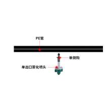 单口单头雾化喷头  生产销售节水灌溉大棚温室园艺倒挂吊挂雾化喷头