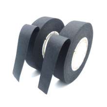 Manufacturer black cloth-based automotive wiring harness tape, hand-tearable wear-resistant anti-static polyester cloth-based electrical tape