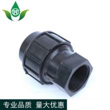 Black PE external internal wire connector. Connector. Production and sales of PE water pipe external connection water-saving irrigation quick connection external connection internal wire connector