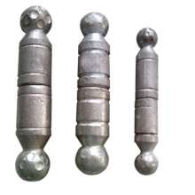 Iron art fittings with ball hinges on both ends of the door shaft, electric welding hinge bearing door wheel