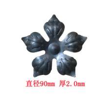 Wrought iron stamping round flower sheet 85mm five-pointed star round flower Snowflake stamping flower Wrought iron flower leaf stamping flower leaf