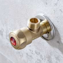 All-bronze triangle valve, water-stop type, eight-shaped all-bronze angle valve. Quick-opening and durable brass red tribute. Water inlet thickened. Tyrant golden angle valve