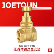 Bridge shield valve Factory direct supply brass forging magnetic locking gate valve. Gate valve. Tap water internal thread anti-theft locking valve