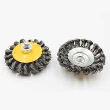 扭丝盘型钢丝轮 角磨机专用钢丝刷 除锈抛光打磨