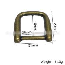 Luggage hardware, handbag accessories, zinc alloy D buckle, multi-specification die-casting D-shaped semi-circular ring buckle, metal D-shaped buckle