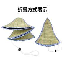 Folding straw hat Hainan big brimmed hat summer sunscreen fishing straw hat peasant straw hat sun hat straw hat