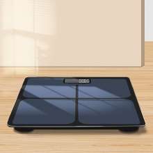 Household electronic weight scale. Human body scale smart health scale square tempered glass LOGO scale. Weight scale