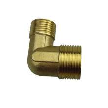 6 points outer wire to 4 points outer wire elbow, reducer double outer wire copper joint, copper elbow, 90 degree right angle elbow with outer teeth