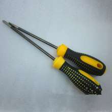 Pocked handle chrome vanadium steel screwdriver with two-color handle 4 inch to 6 inch rod screwdriver