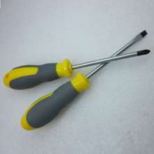 Industrial-grade Phillips screwdriver, two-color lychee pattern handle screwdriver, hand tool screwdriver
