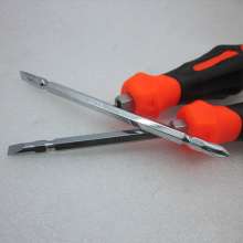 Dual-purpose screwdriver, cross-shaped convertible screwdriver, three-color plastic handle screwdriver