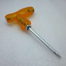Crystal handle T-shaped multi-purpose screwdriver, screwdriver, screwdriver, can knock triangle screwdriver