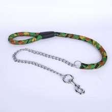Production and sales pet leash, camouflage anti-bite dog chain, spring buffer dog rope