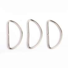 Bag buckle .Iron wire circle .Metal D-shaped ring hardware wire buckle. D buckle .Hardware luggage accessories