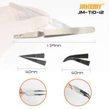 jakemy JM-T10-12 interchangeable head anti-static tweezers, cross type