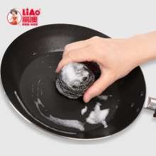 LIAO丽澳 清洁球钢丝锅刷15G*12 厨房洗碗洗锅清洁用品 钢丝球