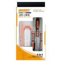 JAKEMY JM-I82 7合1手机维修拆机工具 螺丝刀套装 撬棒吸盘螺丝批