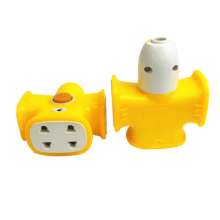 New structure with ground wire 10-hole socket, one-piece terminal block switch electric socket