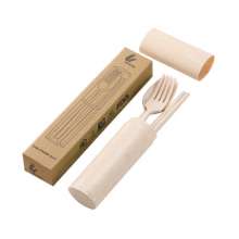 小麦秸秆餐具套装  筷子 餐具 便携式小麦餐具三件套 勺子叉子筷子促销小礼品