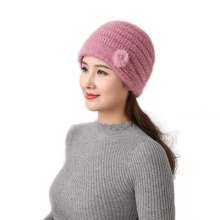 Middle-aged and elderly autumn and winter hats. Cold cap. Elderly woman, grandmother, winter mother, add velvet to keep warm, old lady