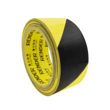 Logo twill warning tape 8cm10cm/4.8X18y color wear-resistant zebra tape yellow and black floor tape