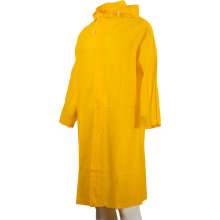 PVC长大衣雨衣带风背轻便徒步户外加厚耐磨男女成人雨衣支持定制
