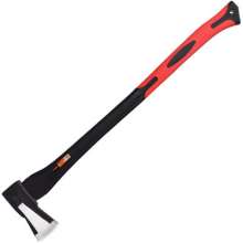 Outdoor multi-function all-steel mountain axe. Big axe. Fire axe. Lengthen the axe for chopping wood, cutting trees, and deforestation.