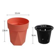 Meixuan lazy plastic flower pot. Automatic water absorption diamond-shaped Phalaenopsis small pot.