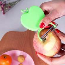 创意折叠削皮刀 不锈钢苹果削皮器 赠品水果刀削皮刀瓜果刨子