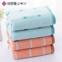 Jie Liya towel Soft absorbent cotton yarn-dyed cotton towel embroidered logo. Jie Liya 2034-2. Towel