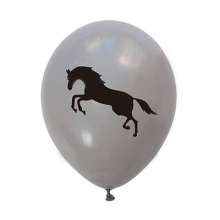 马牛仔主题气球生日派对布置用品装饰套装金棕灰乳胶气球 气球