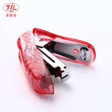 Mini Small Model 10# Transparent Plastic Stapler . Binding Machine Portable Student Stationery 12 Pages