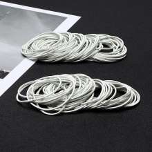 Diameter 50MM white Vietnamese rubber band. Leather cover leather ring rubber ring elastic beef rubber. Rubber band