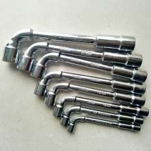 Supply elbow perforated socket wrench. L type wrench Elbow wrench. Automobile wrench factory outlet