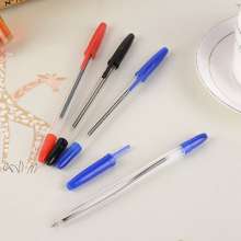 AD logo customized simple oil pen. Creative plastic sleeve straight pen. Stationery. Ballpoint pen