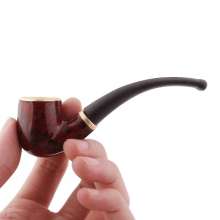 New hot selling mini portable boss small pipe. Pipe. Resin bent type simple novice practice pipe smoking set