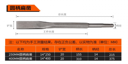 虎成电锤冲击钻头/电镐头/尖凿扁凿