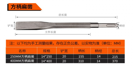 虎成电锤冲击钻头/电镐头/尖凿扁凿